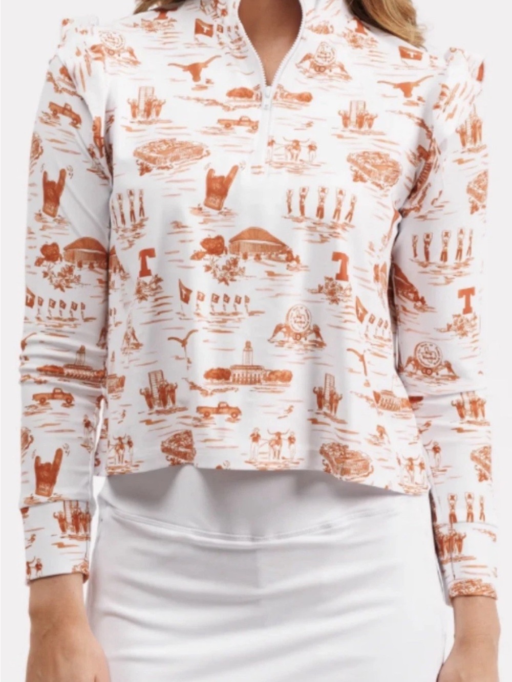 NWT Women’s Smith & Quinn Texas Longhorns Tailgate Collection Eliza Top Sz M